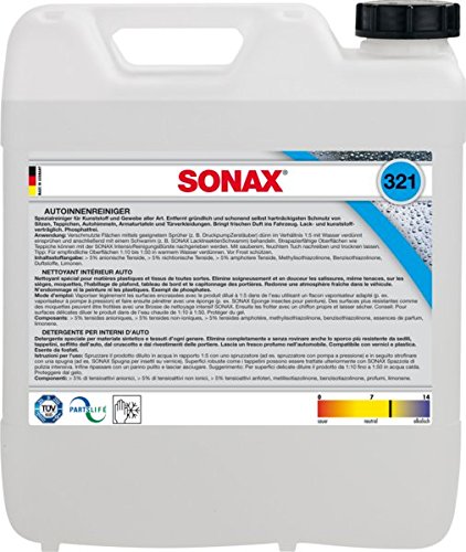 Sonax 321605 Dung dịch vệ sinh nội thất dành cho Gara dạng can dung tích 10 Lít